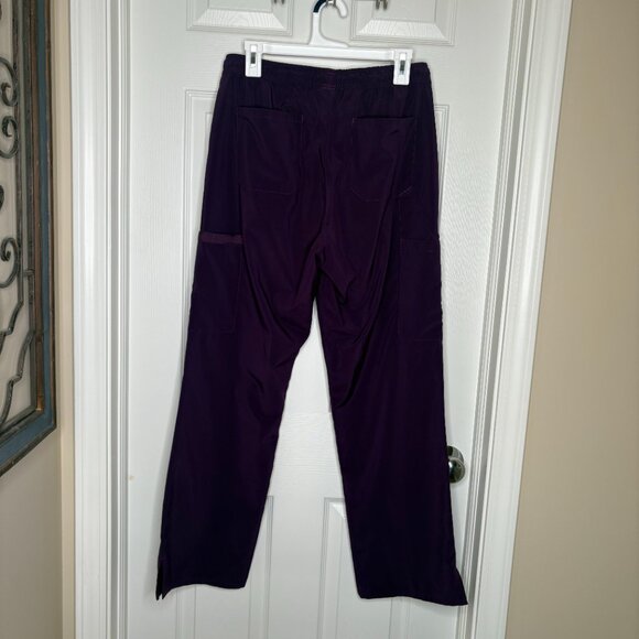 Dickies eggplant medium cargo drawstring Scrub Pant - Picture 4 of 4